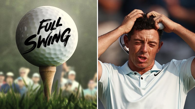 Rory McIlroy spielt in der neuen Staffel Full Swing eine wichtige Rolle. (Fotos: PGA Tour/X; Getty)