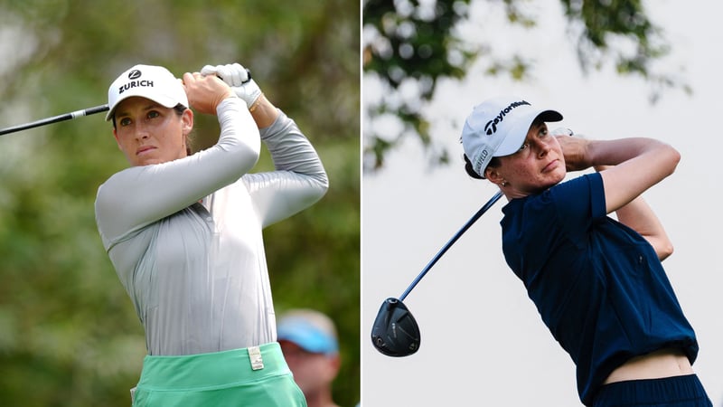 Albane Valenzuela und Esther Henseleit in Thailand auf der LPGA Tour. (Fotos: Getty)