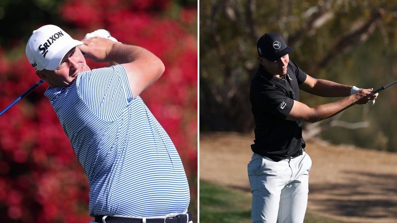 Sepp Straka und Matti Schmid auf der ersten Runde der PGA Tour in Scottsdale. (Fotos: Getty)