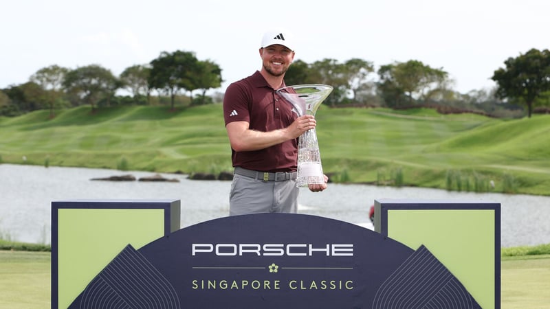 Richard Mansel gewinnt die Porsche Singapore Classics der DP World Tour. (Foto: Getty)