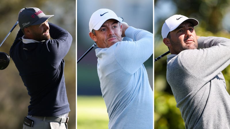 Wyndham Clark, Rory McIlroy und Scottie Scheffler in der ersten Runde des Arnold Palmer Invitational auf der PGA Tour. (Quelle: Getty)