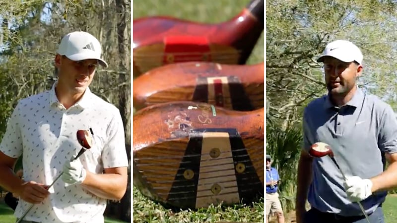 Im Rahmen der Players Championship probieren die Besten der Welt Persimmonschläger aus. (Foto: Screenshot PGA Tour/ X)