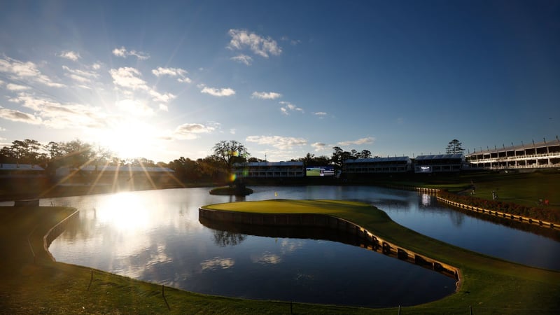 Das legendäre 17. Loch im TPC Sawgrass. (Quelle: Getty)