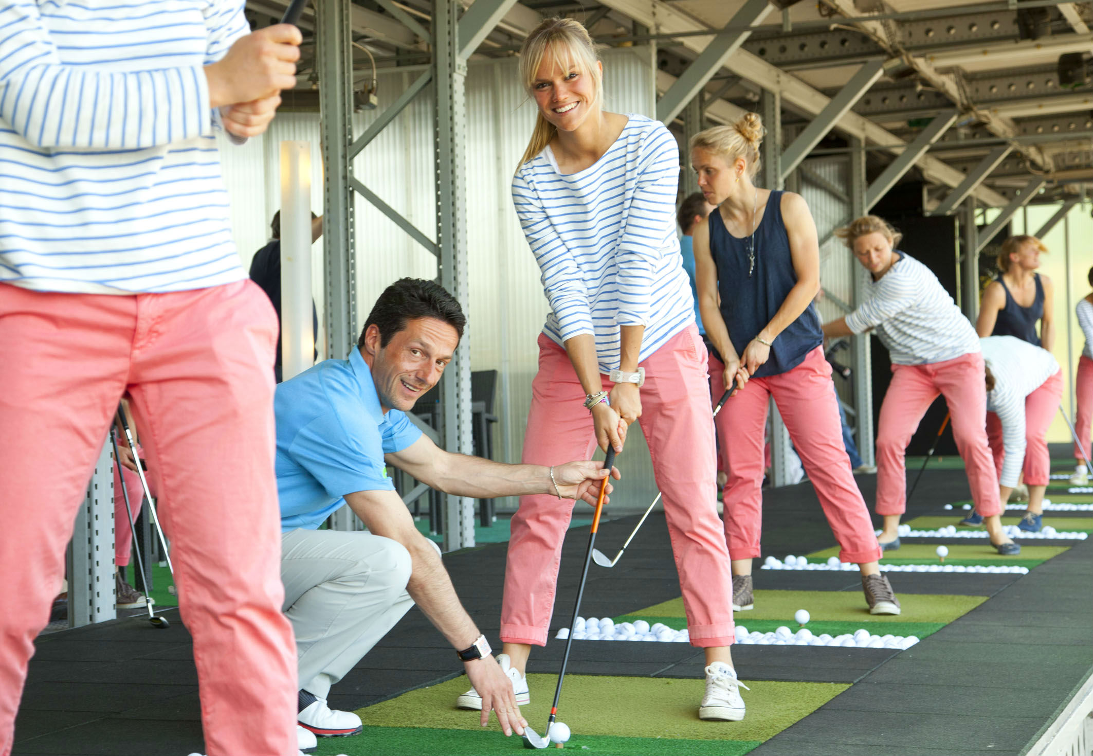 Gruppendynamik - Ein wichtiger Punkt im Training. (Foto: Golf Lounge Hamburg)
