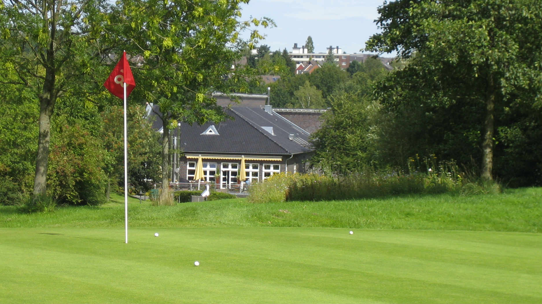 Hier ist Grün von Bahn 18. Zum Schluss nochmal eine große Herausforderung. (Foto: GC Grevenmühle)