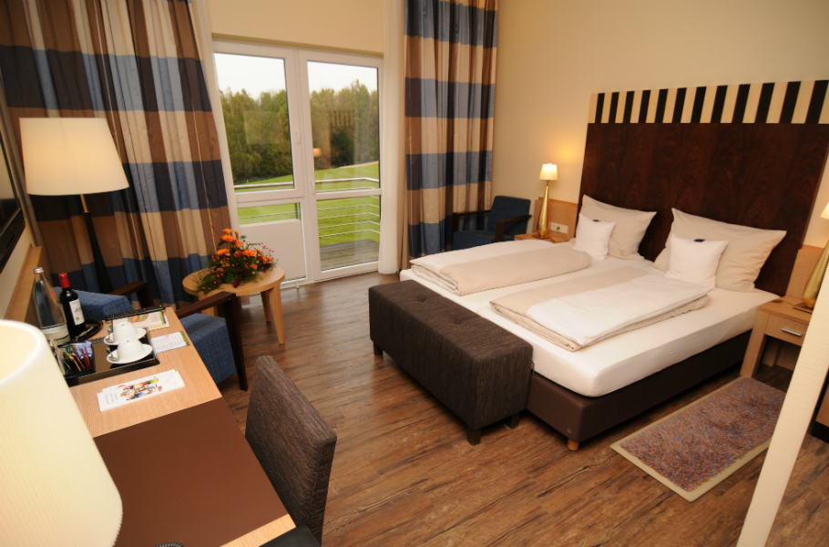 Ein Standardzimmer im Hotel Gut Heckenhof. (Foto: Gut Heckenhof)