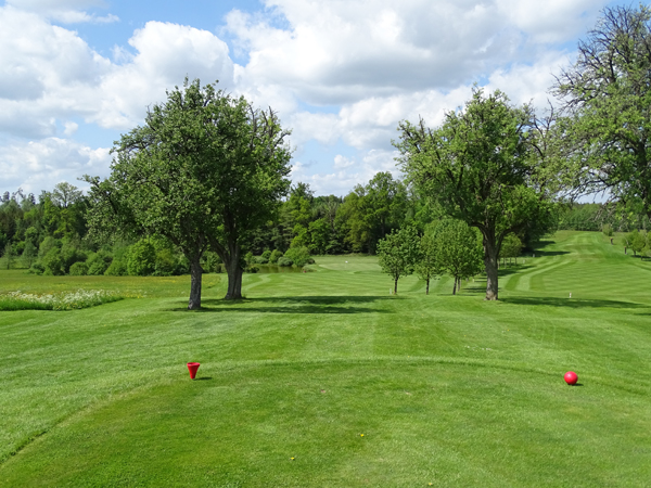 Ein langes und schwieriges Par 3, die Bahn 8. (Quelle: GC Oberrot-Frankenberg)