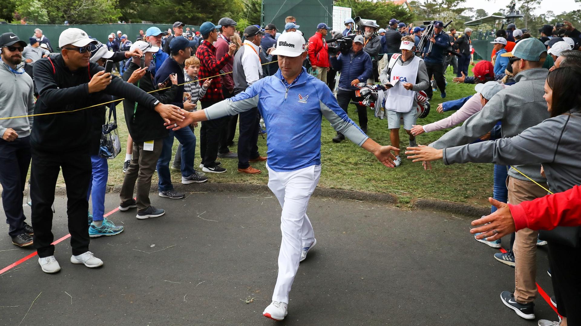 Basketball Fan Gary Woodland Die 119 Us Open Als Erster Slam Dunk