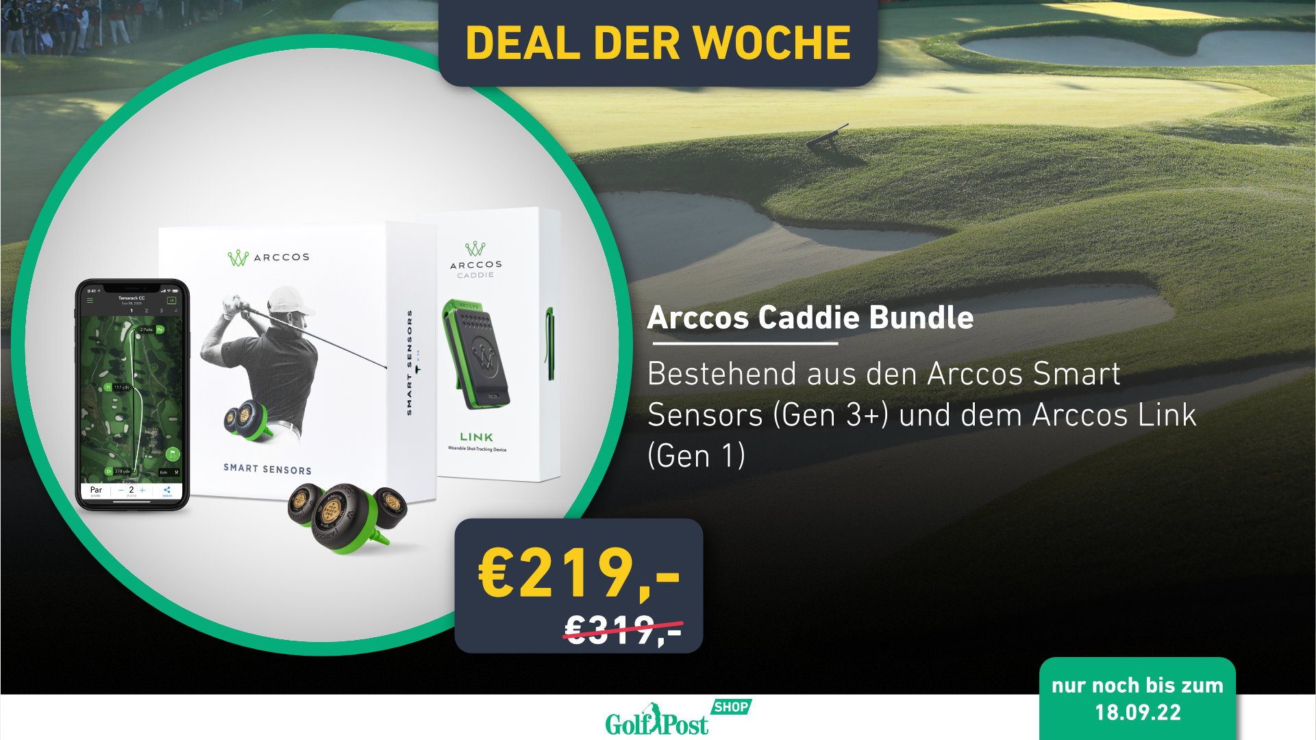 Arccos golf sensors on sale