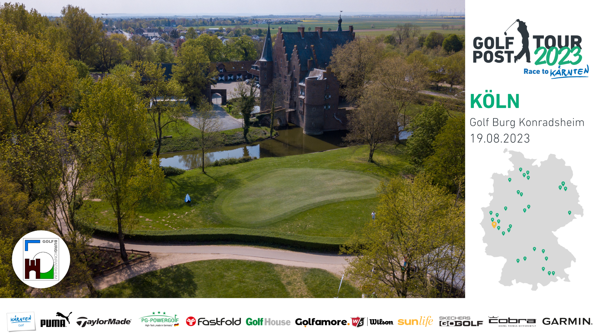 Der Golfclub Burg Konradsheim empfängt die Golf Post Tour 2023 in