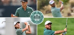 Die Spieler des "The Bay Golf Club" der TGL: Ludvig Åberg, Wyndham Clark, Min Woo Lee, Shane Lowry. (Fotos: Getty)